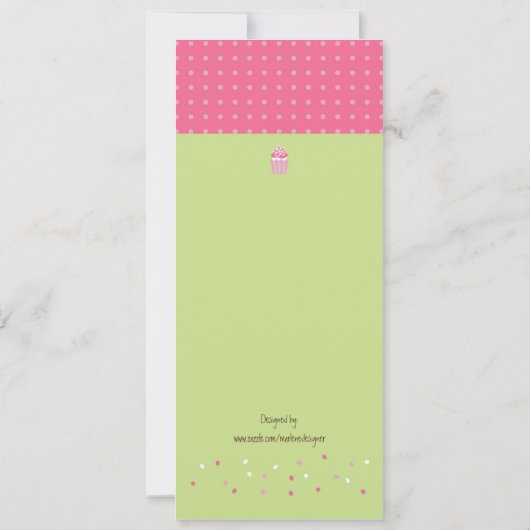 A.スタンドのカップケーキ 招待状 (裏面)