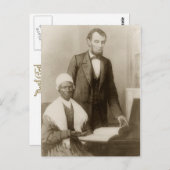 A.ソジャーナーの真実を聖書に示すリンカーン ポストカード (正面/裏面)