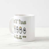 「A」チームプロジェクト管理 コーヒーマグカップ (正面左)