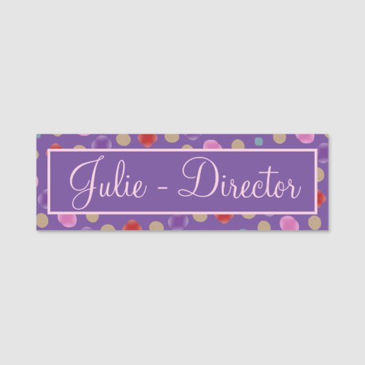 A パーソナライズされた 名札 (正面)