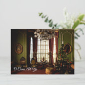 A ビクトリアン Christmas - "O 来 Al Ye"招待状 招待状 (スタンド正面)