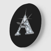 A – 「フェイクダイヤモンド」モノグラム ラージ壁時計 (傾斜)