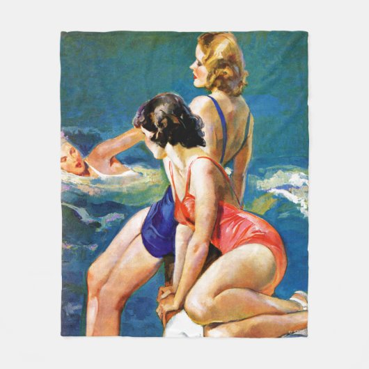 A.プールで フリースブランケット (正面)