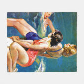 A.プールで フリースブランケット (正面(横))