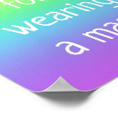 A.マスク・レインボー・ポスターを着てくれてありがとう ポスター (角)