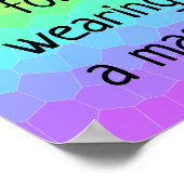 A.マスク・レインボー・ポスターを着てくれてありがとう ポスター (角)