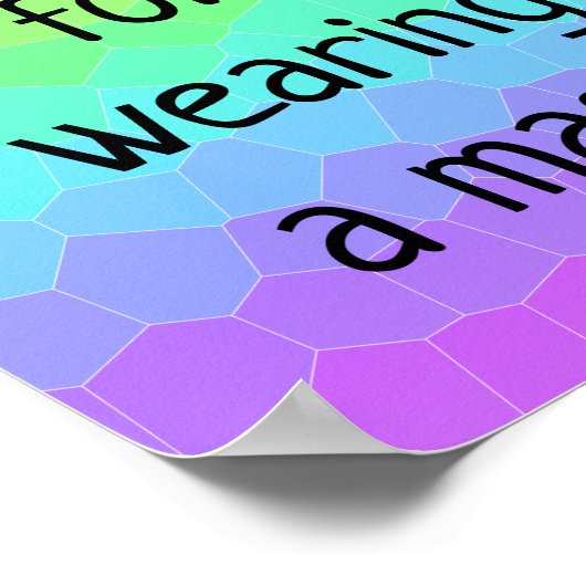 A.マスク・レインボー・ポスターを着てくれてありがとう ポスター (角)