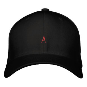 "A"モノグラムモダンの歯カスタム歯の固定フォント名帽子 刺繍入りキャップ