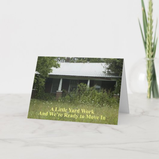 A.リトルヤード・ワークおもしろい – 住所の変更 案内状 (正面)