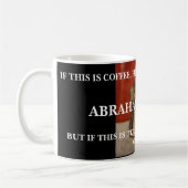 A.リンカーンFUNNYのの引用文-マグ コーヒーマグカップ (左)