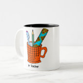 A +先生コーヒーマグ |先生感謝の贈り物  ツートーンマグカップ (正面左)