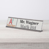 A+先生追加ネームクラスデスクプレート デスクネームプレート (正面)