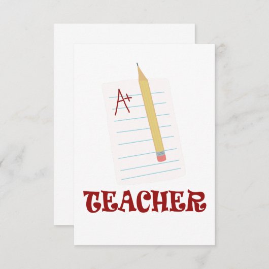 A +先生 サンキューカード (正面/裏面)