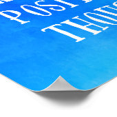 A 前向き考え ポスター (角)