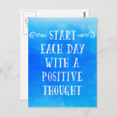 A 前向き考え ポストカード (正面/裏面)