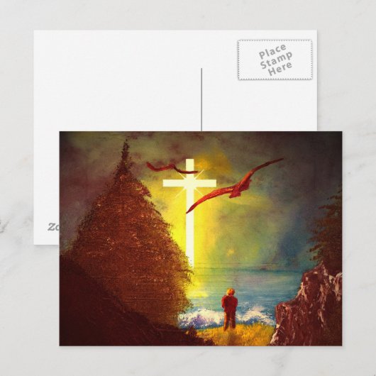 A.十字はがきで ポストカード (正面/裏面)