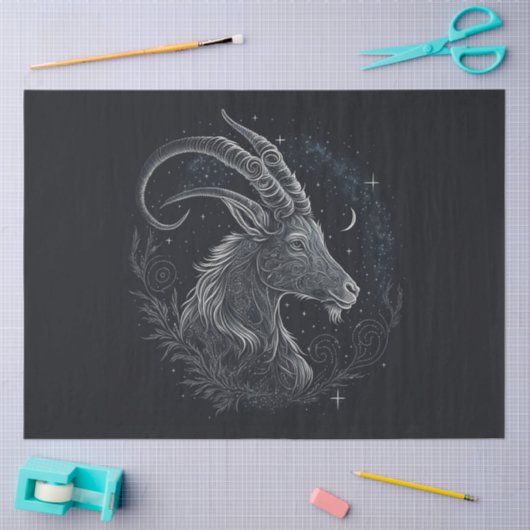 A〔占星術の〕十二宮図シリーズデザイン2ティッシュペーパー 薄葉紙 (クラフト)