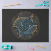 A〔占星術の〕十二宮図シリーズデザイン4ティッシュペーパー 薄葉紙 (クラフト)