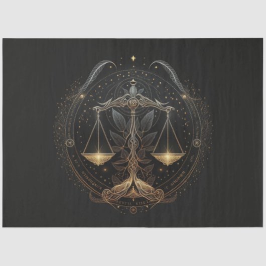 A〔占星術の〕十二宮図シリーズデザイン7ティッシュペーパー 薄葉紙 (正面)