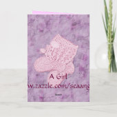 A.女の子の挨拶状 カード (裏面)