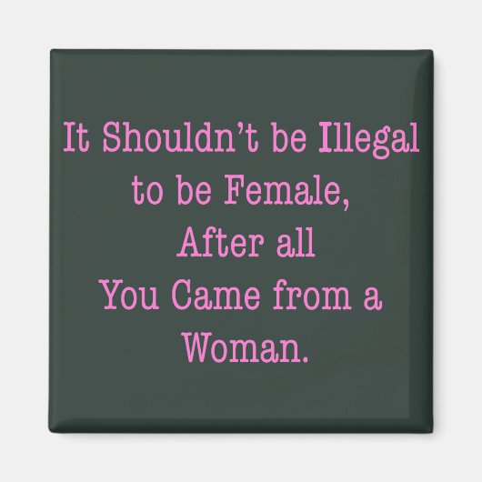 A.女性から マグネット (正面)