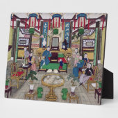 A.家の一室、ペキング商人 フォトプラーク (側面)