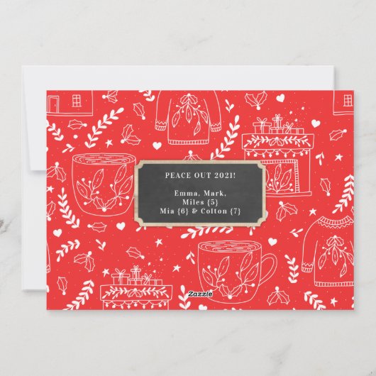 A.少しでいけなたくさんの素晴らしいフォトホリデーカード シーズンカード (裏面)