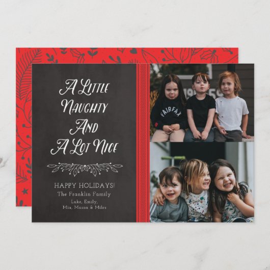 A.少しでいけなたくさんの素晴らしいホリデーカード シーズンカード (正面/裏面)