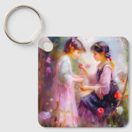 A.庭の朝 キーホルダー