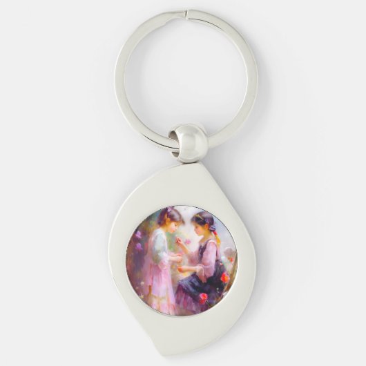 A.庭の朝 キーホルダー (正面)