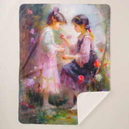 A.庭の朝 シェルパブランケット