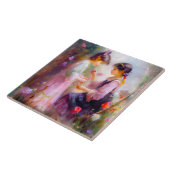 A.庭の朝 タイル (側面)