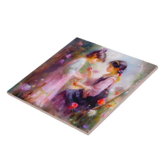 A.庭の朝 タイル (側面)