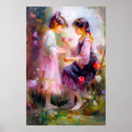 A.庭の朝 ポスター