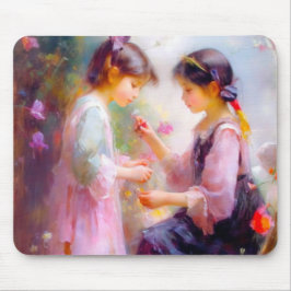 A.庭の朝 マウスパッド