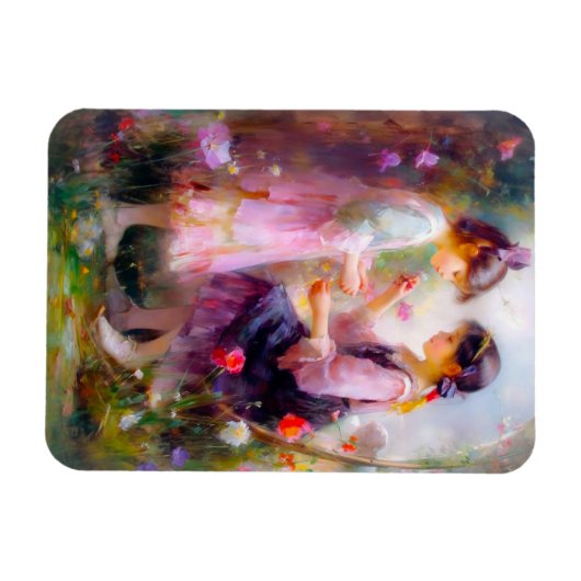 A.庭の朝 マグネット (横)