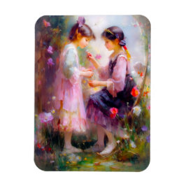 A.庭の朝 マグネット