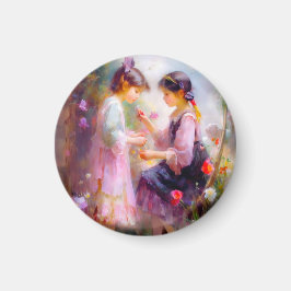 A.庭の朝 マグネット