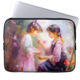 A.庭の朝 ラップトップスリーブ