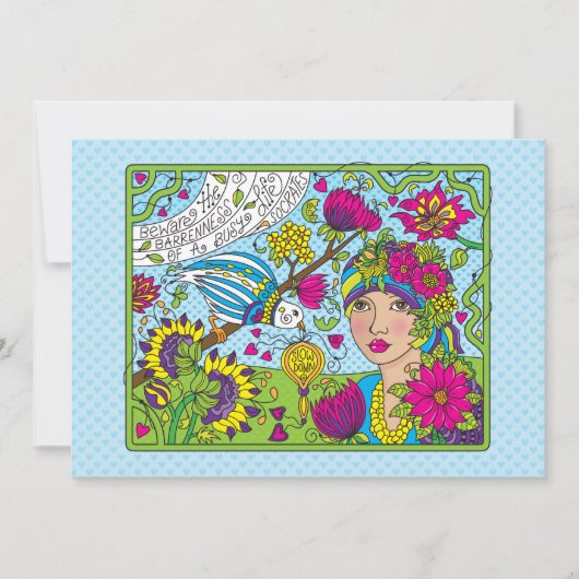 A 忙し Life_Flatカード7"x5" (正面)