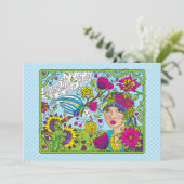 A 忙し Life_Flatカード7"x5" (スタンド正面)