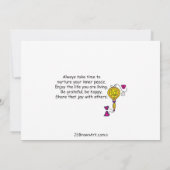 A 忙し Life_Flatカード7"x5" (裏面)