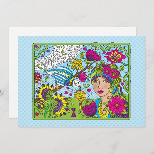 A 忙し Life_Flatカード7"x5" (正面/裏面)