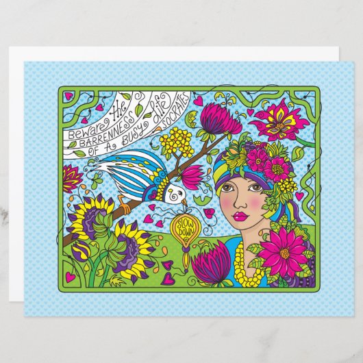 A 忙し Life_Flat紙シート11"x8.5" (正面/裏面)