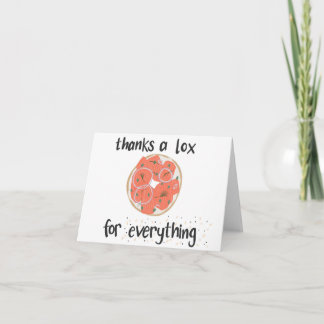 A 感謝してい Lox, 4x6, Greeting Card カード