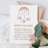 A.本を持って来る | Boho Sheep赤ちゃんシャワーのリクエスト エンクロージャーカード
