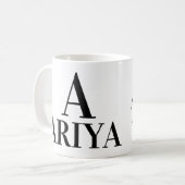 (A)氏名、書簡及び前向き説明 コーヒーマグカップ (正面左)