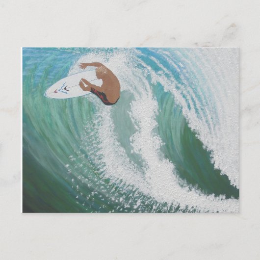 A.波を受ける ポストカード (正面)