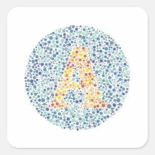 「A」目のテスト·レター スクエアシール