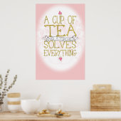 A.紅茶とカップケーキ ポスター (キッチン)